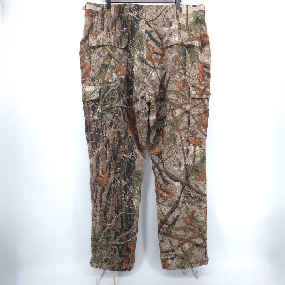 Cabelas Mens Cargo Pants Zonz Woodlands Camo 42 Reg‎ Brown Hunting Tactical